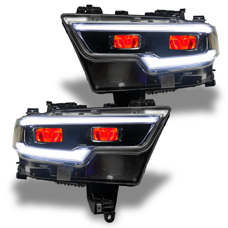 Oracle 19-21 RAM 1500 RGB Headlight Demon Eye Kit - LED Projector - ColorSHIFT w/o Controller-Headlights-ORACLE Lighting-ORL1456-334-SMINKpower Performance Parts