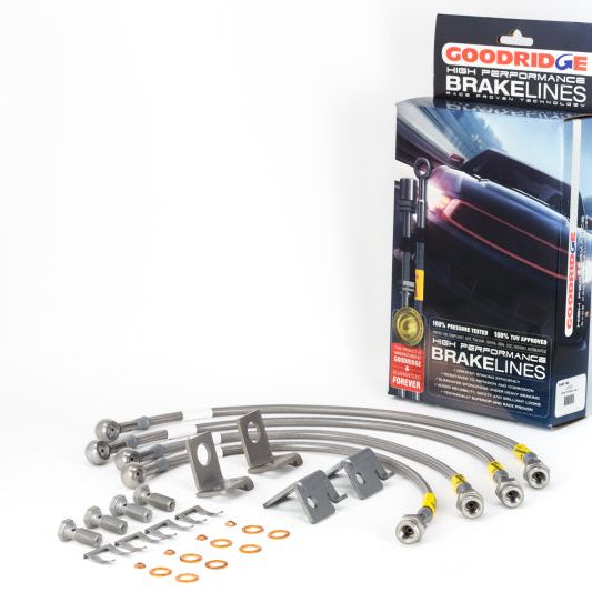 Goodridge 06-13 Chevrolet Corvette Z06/ZR1/Grand Sport Stainless Steel Brake Lines Kit-Brake Line Kits-Goodridge-GRI12291-SMINKpower Performance Parts