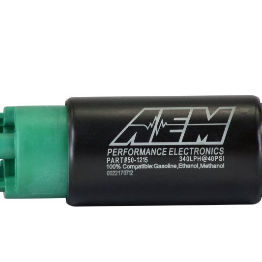 AEM 340LPH 65mm Fuel Pump Kit w/ Mounting Hooks - Ethanol Compatible-Fuel Pumps-AEM-AEM50-1215-SMINKpower Performance Parts