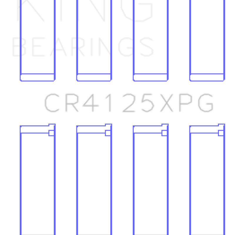 King Subaru EJ20/EJ22/EJ25 (Suites 52mm Journal Size) (Size STD) Tri-Metal Perf Rod Bearing Set-Bearings-King Engine Bearings-KINGCR4125XPG-SMINKpower Performance Parts