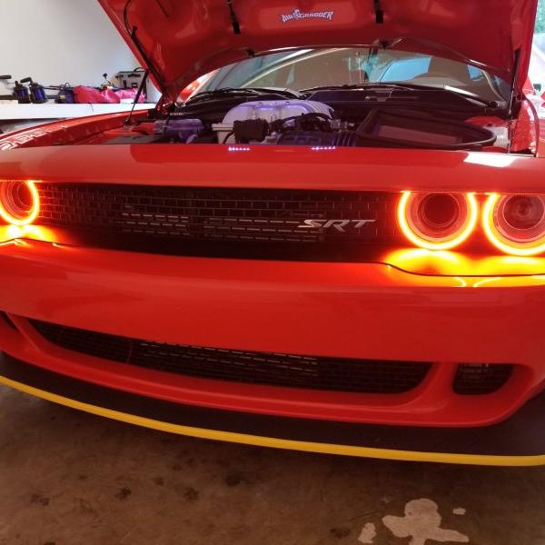Oracle 15-21 Dodge Challenger Dynamic Surface Mount Headlight Halo Kit - ColorSHIFT - Dynamic-Fog Lights-ORACLE Lighting-ORL3990-332-SMINKpower Performance Parts