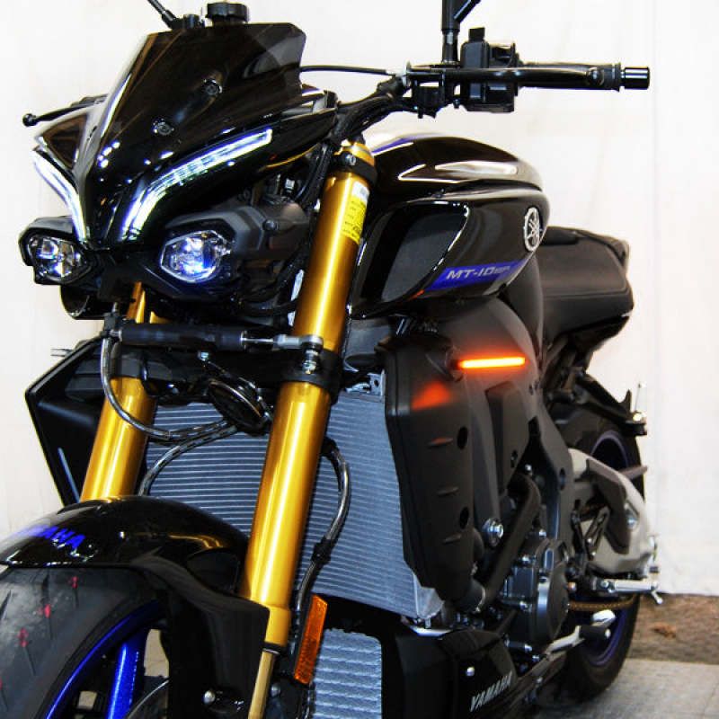 New Rage Cycles 22+ Yamaha MT-10 Front Turn Signals-Misc Powersports-New Rage Cycles-NEWMT10-FB-22-SMINKpower Performance Parts
