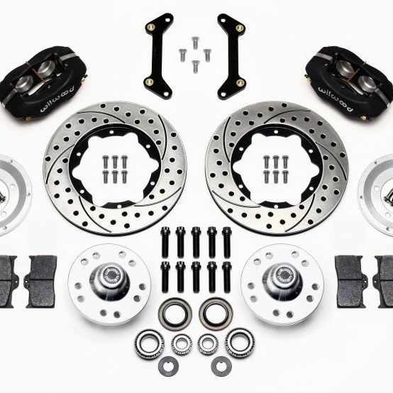 Wilwood Forged Dynalite Front Kit 11.00in Drilled 79-87 GM G Body-Big Brake Kits-Wilwood-WIL140-11009-D-SMINKpower Performance Parts