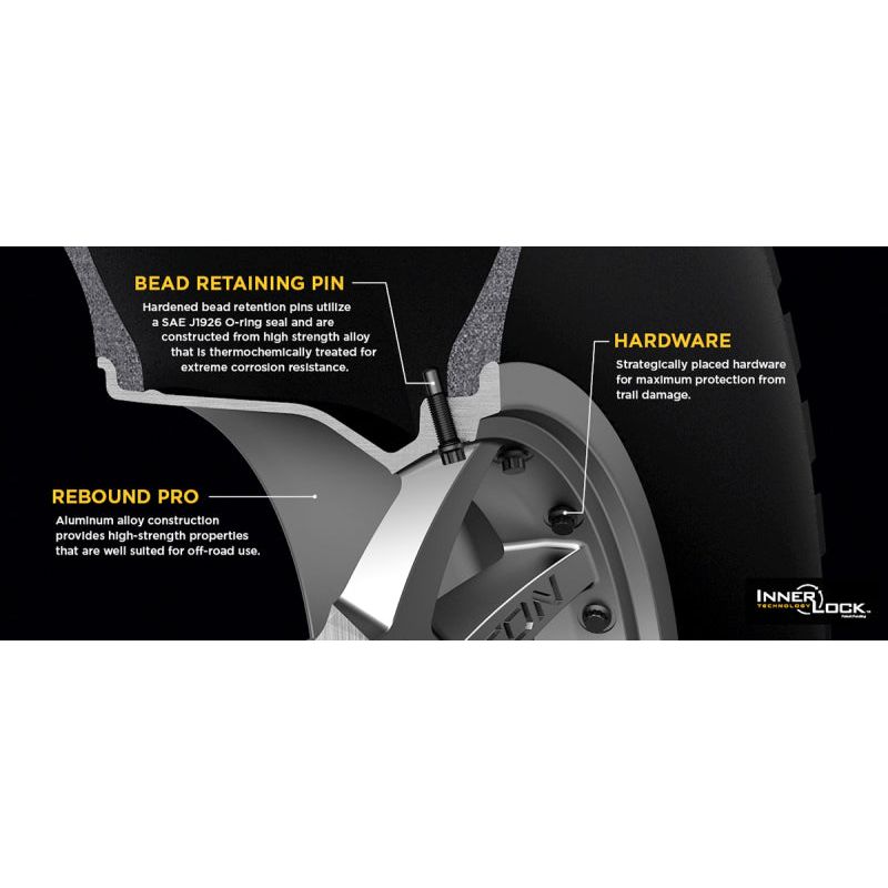 ICON Rebound Pro 17x8.5 6x135 6mm Offset 5in BS 87.1mm Bore Satin Black Wheel-Wheels - Cast-ICON-ICO21817856350SB-SMINKpower Performance Parts