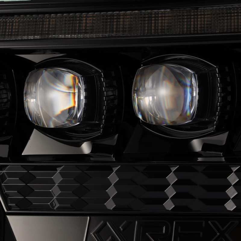 AlphaRex 12-15 Toyota Tacoma NOVA LED Proj Headlights Plank Alpha Blk w/Activ Light/Seq Signal/DRL-Headlights-AlphaRex-ARX880752-SMINKpower Performance Parts