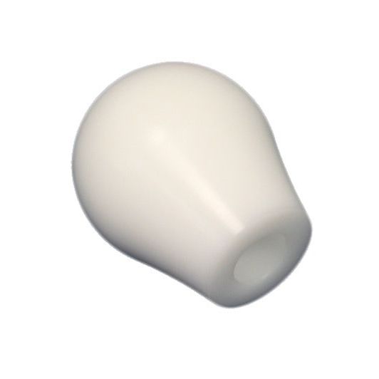 Torque Solution Delrin Tear Drop Shift Knob (White): Universal 10x1.25-Shift Knobs-Torque Solution-TQSTS-UNI-108W-SMINKpower Performance Parts