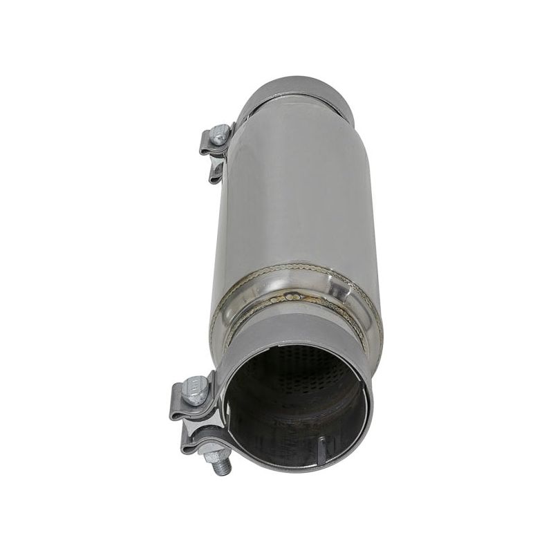aFe MACH Force-Xp 409 SS Resonator 3in. Inlet/Outlet / 4in. Diameter / 12in. Body / 16in. Length-X Pipes-aFe-AFE49M10001-SMINKpower Performance Parts