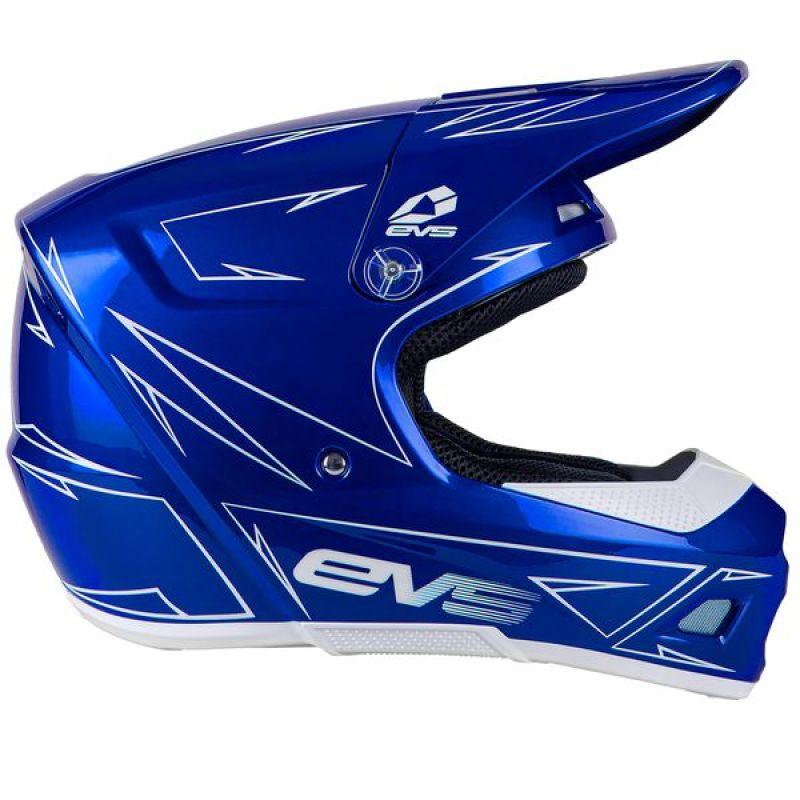 EVS T3 Pinner Helmet Blue Youth - Medium-Helmets and Accessories-EVS-EVSHE21T3P-BU-M-SMINKpower Performance Parts