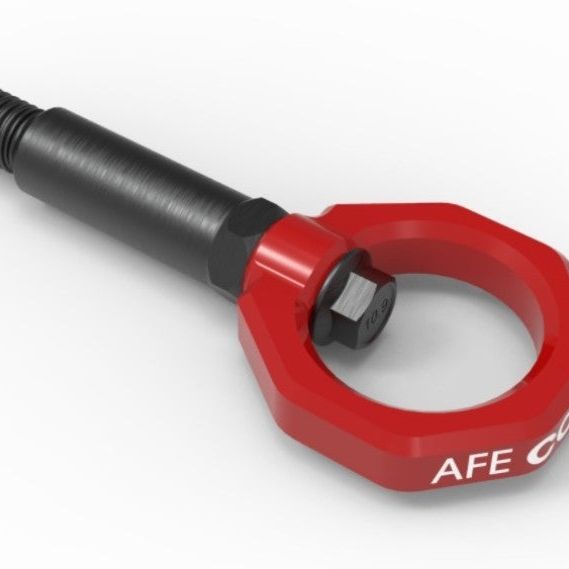aFe Control Front Tow Hook Red BMW F-Chassis 2/3/4/M-Other Body Components-aFe-AFE450-502001-R-SMINKpower Performance Parts