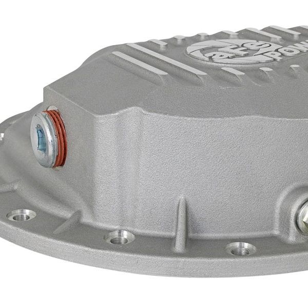 afe Front Differential Cover (Raw; Street Series); Dodge Diesel Trucks 03-12 L6-5.9/6.7L (td)-Diff Covers-aFe-AFE46-70040-SMINKpower Performance Parts