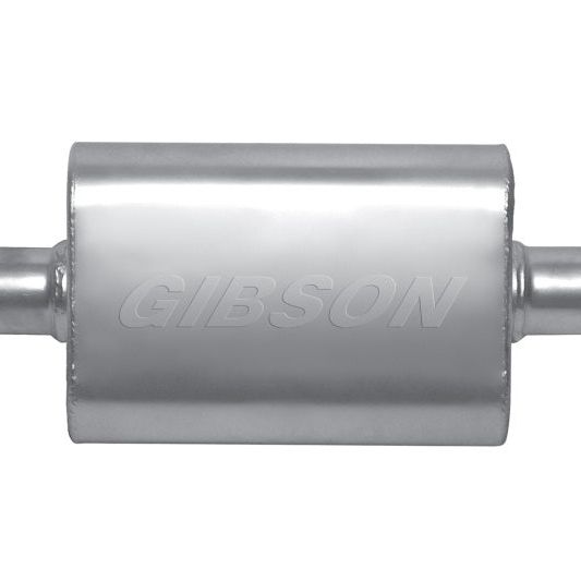 Gibson MWA Superflow Center/Center Oval Muffler - 4x9x14in/3in Inlet/3in Outlet - Stainless-Muffler-Gibson-GIBBM0108-SMINKpower Performance Parts