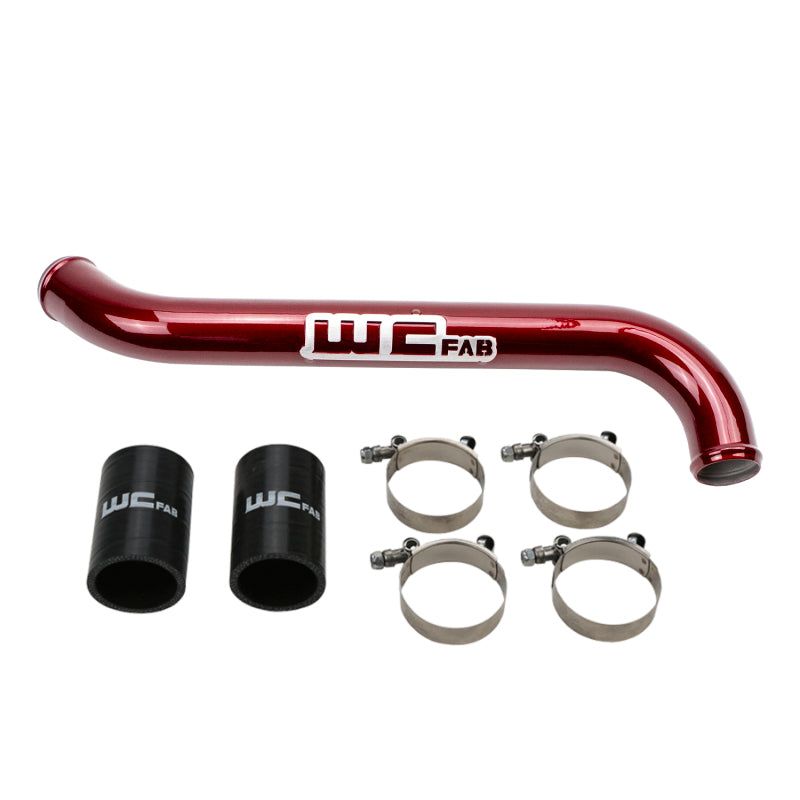 Wehrli 11-16 Chevrolet 6.6L LML Duramax Upper Coolant Pipe - WCFab Red-Radiator Hoses-Wehrli-WCFWCF100696-RED-SMINKpower Performance Parts