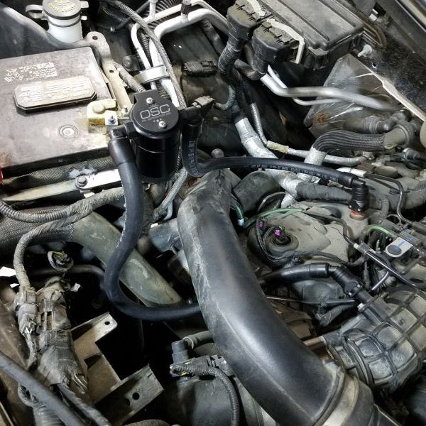 J&amp;L 2011-2024 Ford F-150 2.7L/3.5L/5.0L Passenger Side Oil Separator 3.0 - Black Anodized-Oil Separators-J&L-JLT3016P-B-SMINKpower Performance Parts