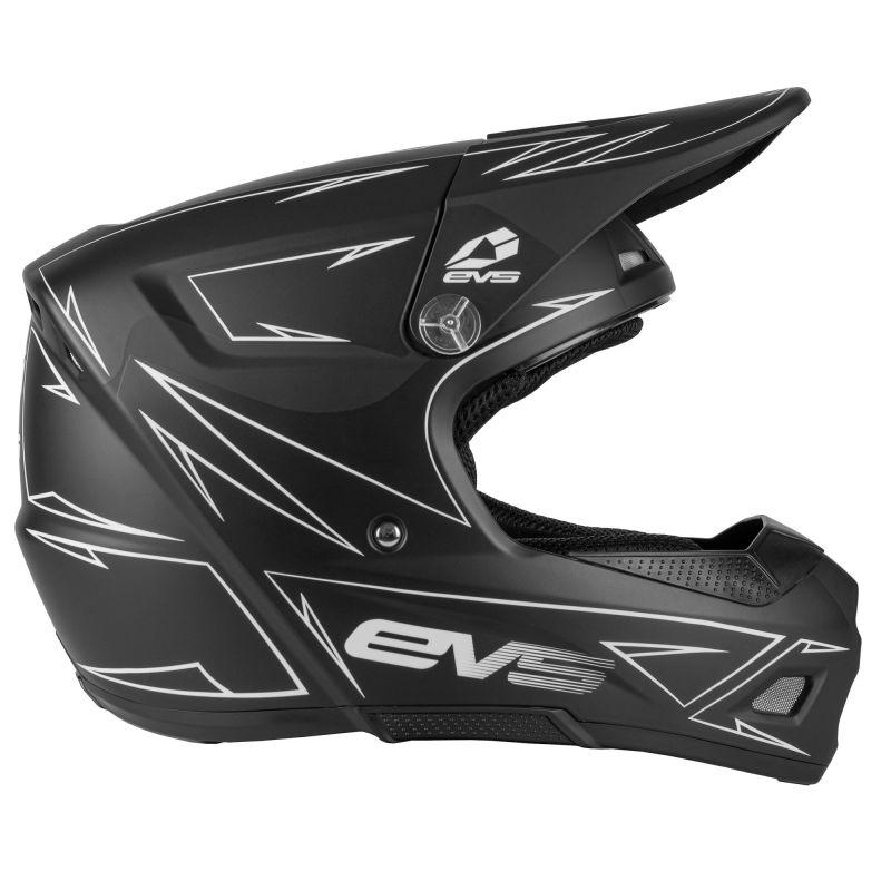 EVS T3 Pinner Helmet Matte Black Youth - Medium-Helmets and Accessories-EVS-EVSHE21T3P-BK-M-SMINKpower Performance Parts