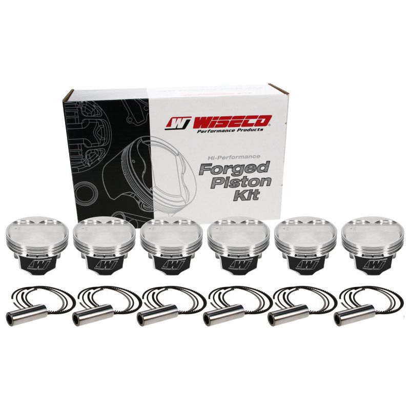 Wiseco Nissan 04 350Z VQ35 4v Domed +7cc 96mm Piston Shelf Stock Kit-Piston Sets - Forged - 6cyl-Wiseco-WISK606M96-SMINKpower Performance Parts