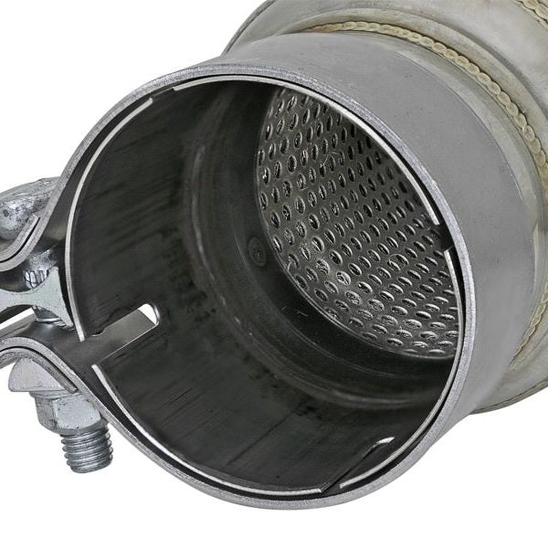 aFe MACH Force-Xp 409 SS Resonator 3in. Inlet/Outlet / 4in. Diameter / 12in. Body / 16in. Length-X Pipes-aFe-AFE49M10001-SMINKpower Performance Parts