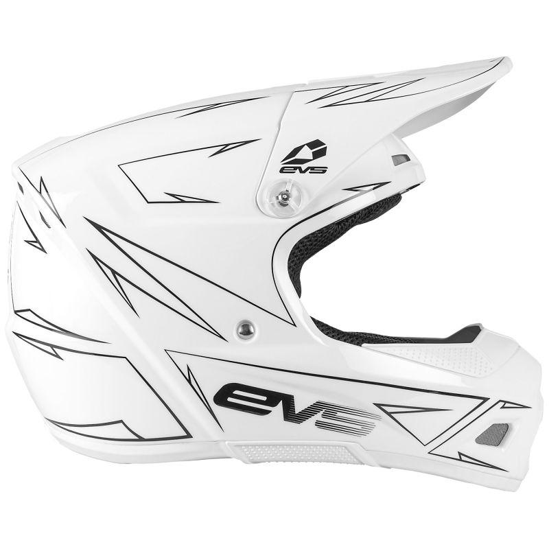 EVS T3 Pinner Helmet White Youth - Large-Helmets and Accessories-EVS-EVSHE21T3P-WH-L-SMINKpower Performance Parts