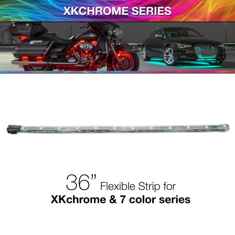 XK Glow 36in Multi Color Flexible Strip for XKchrome & 7 Color Series - SMINKpower Performance Parts XKGXK-4P-S-36 XKGLOW