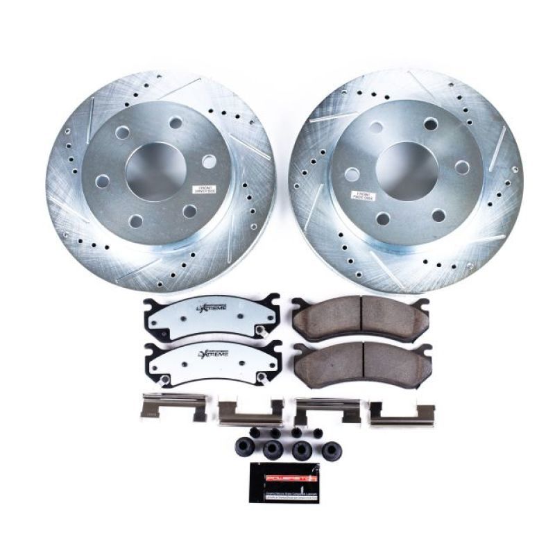 Power Stop 02-06 Cadillac Escalade Front Z36 Truck & Tow Brake Kit-Brake Kits - Performance D&S-PowerStop-PSBK2009-36-SMINKpower Performance Parts