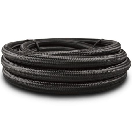Vibrant -10 AN Black Nylon Braided Flex Hose .56in ID (50 foot roll)-Hoses-Vibrant-VIB12000-SMINKpower Performance Parts