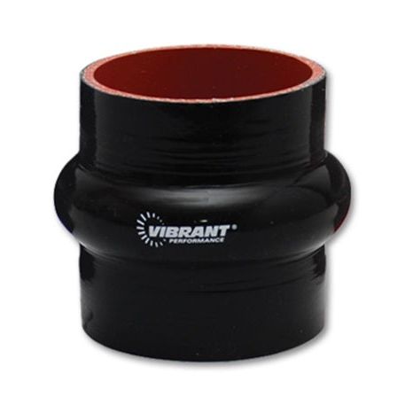 Vibrant 4 Ply Reinforced Silicone Hump Hose Connector - 3in I.D. x 3in long (BLACK)-Silicone Couplers & Hoses-Vibrant-VIB2734-SMINKpower Performance Parts