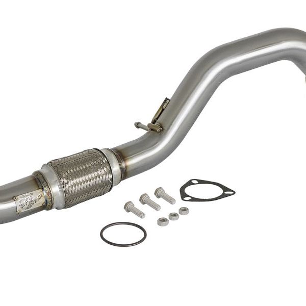 aFe Power Elite Twisted Steel 16-17 Honda Civic I4-1.5L (t) 2.5in Rear Down-Pipe Mid-Pipe-Headers & Manifolds-aFe-AFE48-36605-SMINKpower Performance Parts