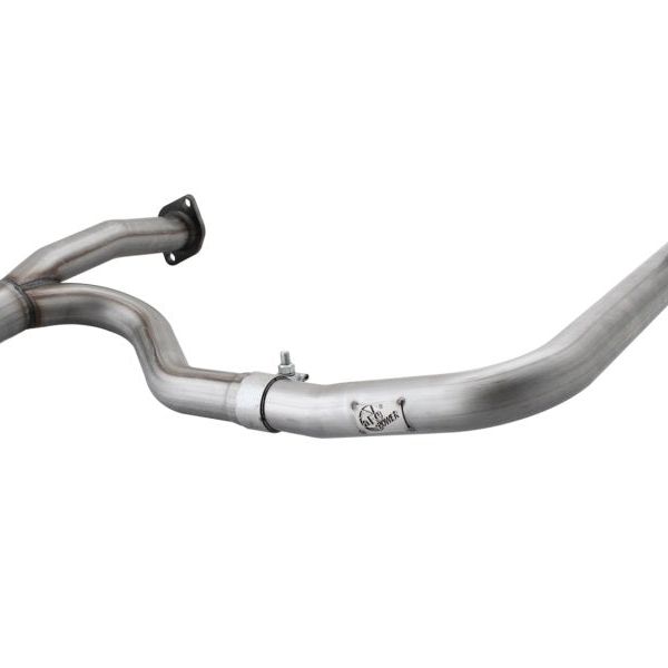 aFe Power Twisted Steel Y-Pipe Stainless Steel 2.5in 12-14 Jeep Wrangler V6 3.6L-Headers & Manifolds-aFe-AFE48-46208-SMINKpower Performance Parts