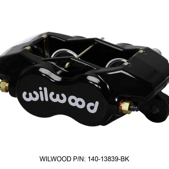 Wilwood Caliper-Forged DynaliteI-Black 1.38in Pistons .81in Disc-Brake Calipers - Perf-Wilwood-WIL120-13839-BK-SMINKpower Performance Parts