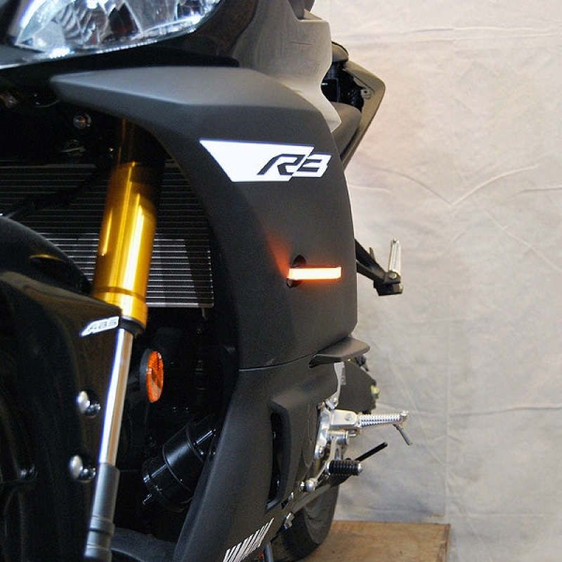 New Rage Cycles 19+ Yamaha YZF-R3 Front Turn Signals-Misc Powersports-New Rage Cycles-NEWR3-FB-SMINKpower Performance Parts