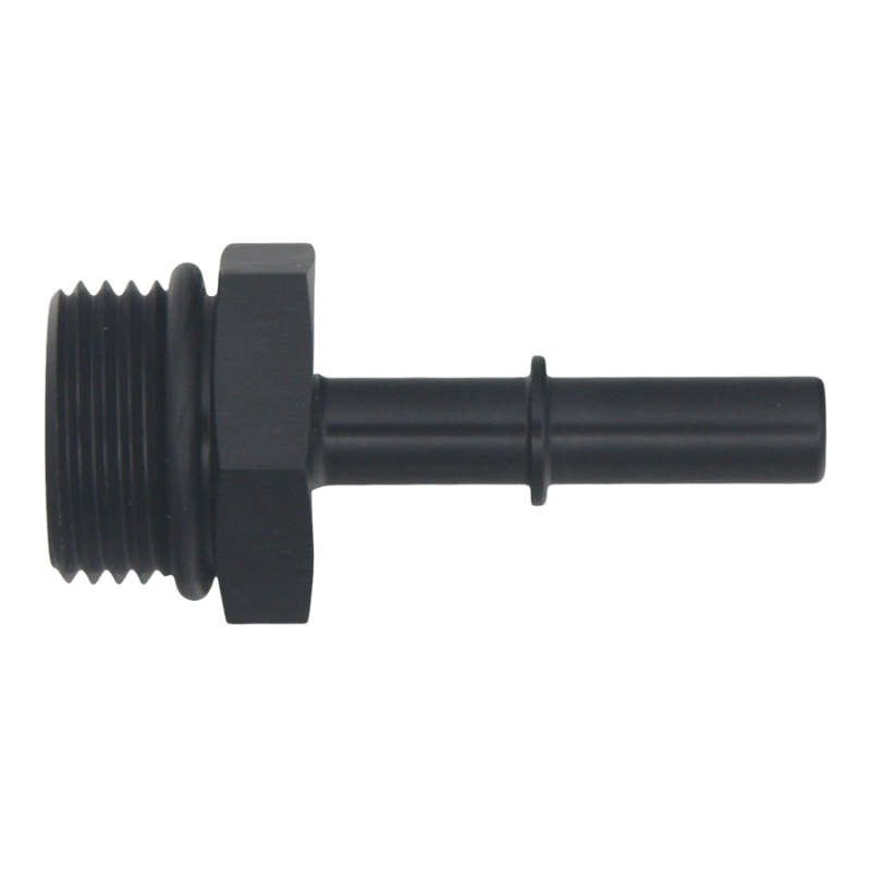 DeatschWerks 10AN ORB Male to 5/16in Male EFI Quick Connect Adapter - Anodized Matte Black-Fuel Components Misc-DeatschWerks-DWK6-02-0124-B-SMINKpower Performance Parts