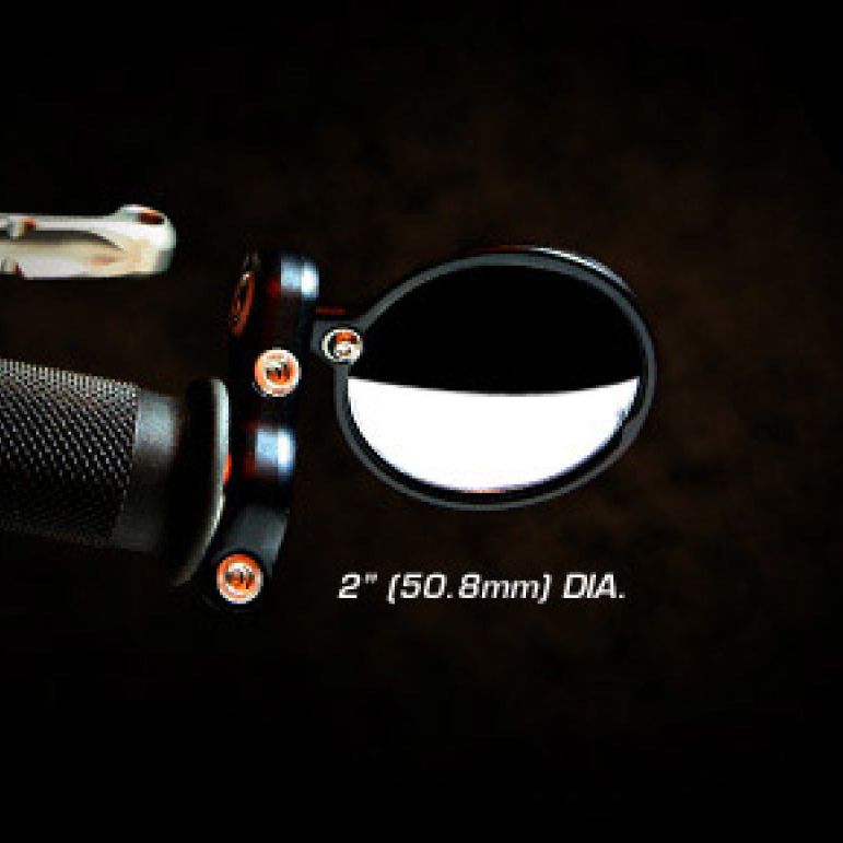 CRG Blindsight 2 in. Round Bar-End Mirror - Black-Side Mirrors-CRG Constructors-CRGBS-100-SMINKpower Performance Parts