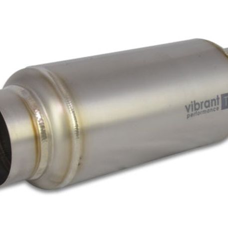 Vibrant Titanium Resonator 3in. Inlet / 3in. Outlet x 12in. Long-Resonators-Vibrant-VIB17530-SMINKpower Performance Parts