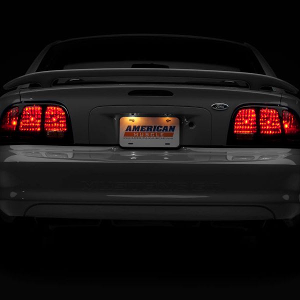 Raxiom 96-98 Ford Mustang Tail Lights- Black Housing (Smoked Lens)-Tail Lights-Raxiom-RAX49124-SMINKpower Performance Parts