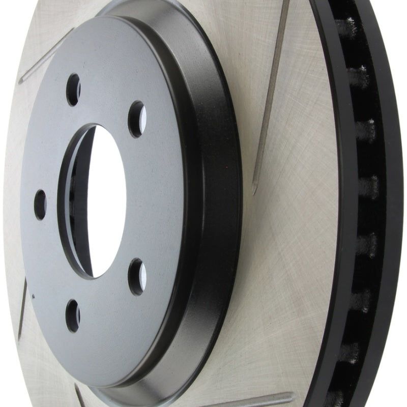 StopTech Power Slot 05-10 Mustang GT V8-4.6L Front Left Slotted Rotor-Brake Rotors - Slotted-Stoptech-STO126.61086SL-SMINKpower Performance Parts