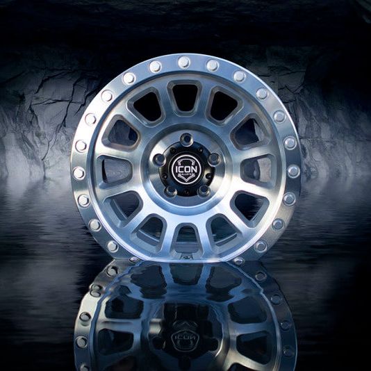 ICON Hulse 17 X 8.5 6 X 5.5 0mm Offset 4.75in BS Silver Machined-Wheels - Cast-ICON-ICO8017858347SM-SMINKpower Performance Parts