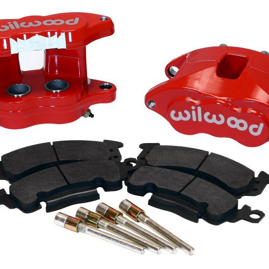 Wilwood D52 Rear Caliper Kit - Red 1.25 / 1.25in Piston 1.28in Rotor-Big Brake Kits-Wilwood-WIL140-11292-R-SMINKpower Performance Parts