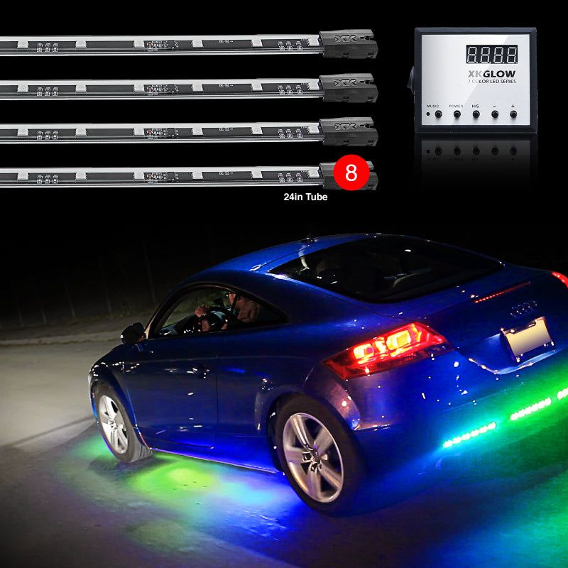 XK Glow 3 Million Color XKGLOW LED Accent Light Car/Truck Kit 8x24In Tubes - SMINKpower Performance Parts XKGXK041006 XKGLOW