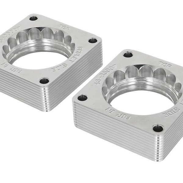 aFe Silver Bullet Throttle Body Spacer 09-18 Nissan 370Z V6-3.7L (VQ37VHR)-Throttle Body Spacers-aFe-AFE46-36007-SMINKpower Performance Parts