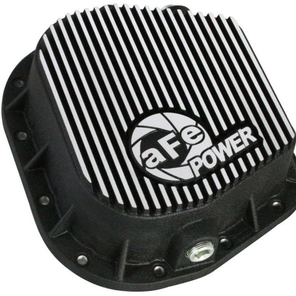 aFe Power Rear Differential Cover (Machined) 12 Bolt 9.75in 11-13 Ford F-150 EcoBoost V6 3.5L (TT)-Diff Covers-aFe-AFE46-70152-SMINKpower Performance Parts