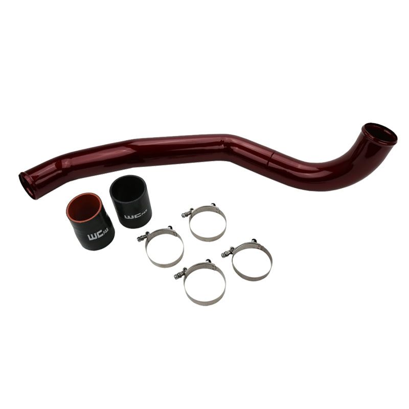 Wehrli 17-19 Chevrolet 6.6L L5P Duramax Driver Side 3in Intercooler Pipe - WCFab Red-Intercooler Pipe Kits-Wehrli-WCFWCF100708-RED-SMINKpower Performance Parts