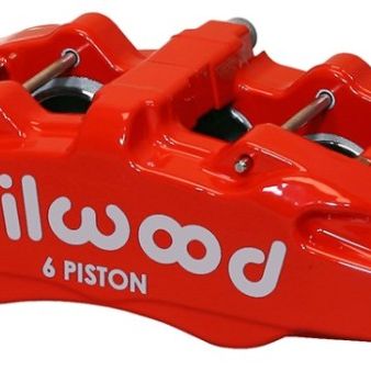 Wilwood Caliper-Forged Dynapro 6 5.25in Mount-Red-L/H 1.62/1.12/1.12in Pistons 0.81in Disc-Brake Calipers - Perf-Wilwood-WIL120-13435-RD-SMINKpower Performance Parts