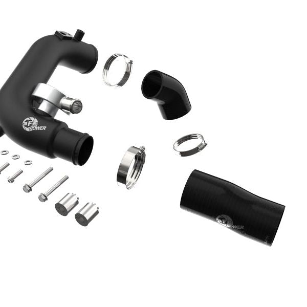 aFe BladeRunner 2 1/2in Intercooler Hot Side Charge Pipe 18-21 Jeep Wrangler JL L4-2.0L (t) - Black-Intercoolers-aFe-AFE46-20468-B-SMINKpower Performance Parts