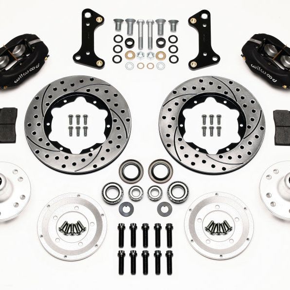 Wilwood Forged Dynalite Front Kit 11.00in Drilled 67-69 Camaro 64-72 Nova Chevelle-Big Brake Kits-Wilwood-WIL140-10996-D-SMINKpower Performance Parts
