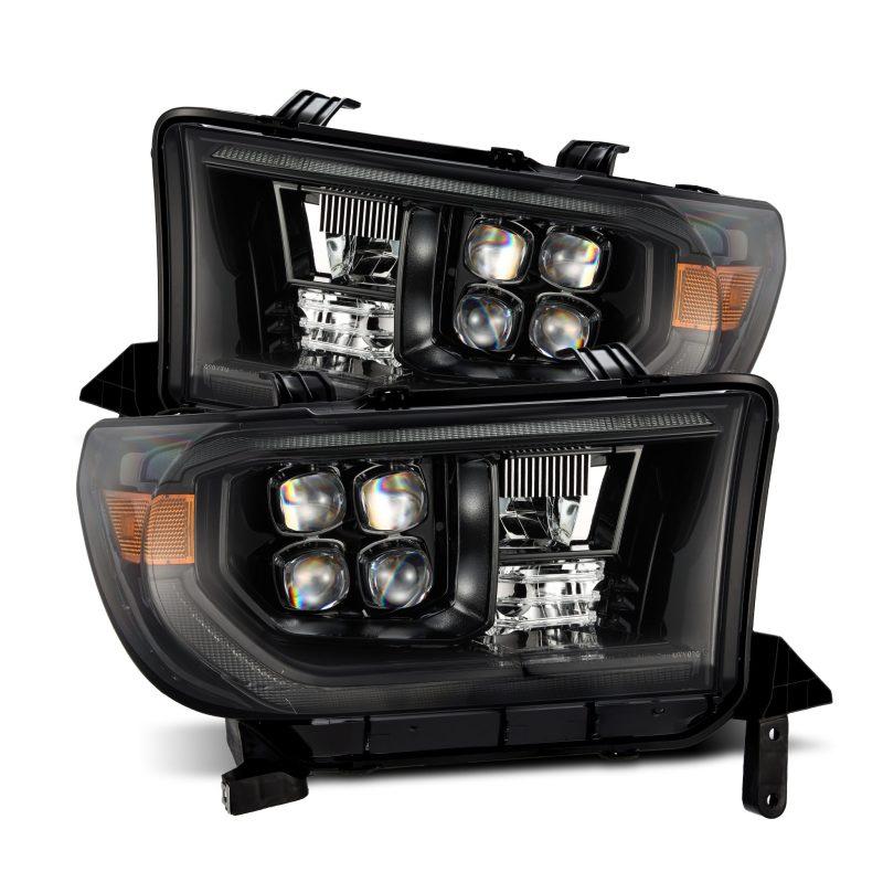 AlphaRex 07-13 Toyota Tundra NOVA LED Proj Headlights Alpha-Black w/Activ Light/Seq Signal/DRL-Headlights-AlphaRex-ARX880820-SMINKpower Performance Parts