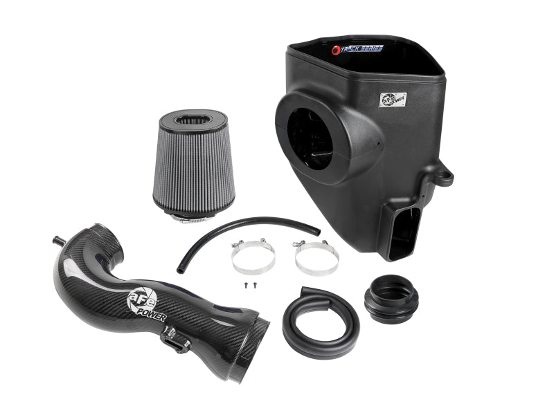 aFe 19-21 GM Trucks 5.3L/6.2L Track Series Carbon Fiber Cold Air Intake System W/ Pro Dry S Filters-Cold Air Intakes-aFe-AFE57-10015D-SMINKpower Performance Parts