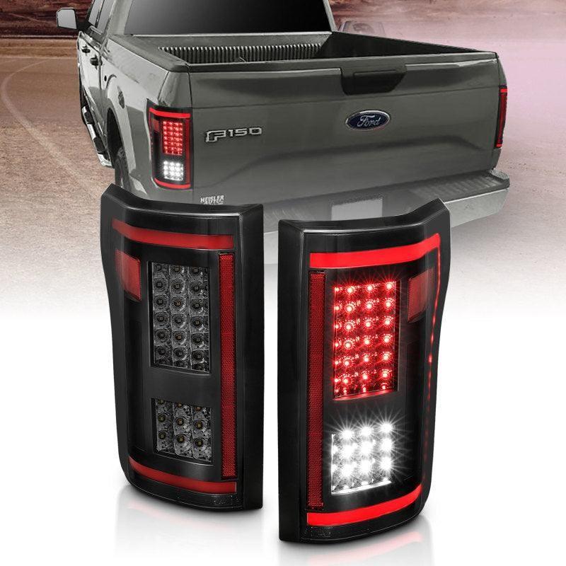 ANZO 15-17 Ford F-150 LED Taillights - Smoke - SMINKpower Performance Parts ANZ311294 ANZO