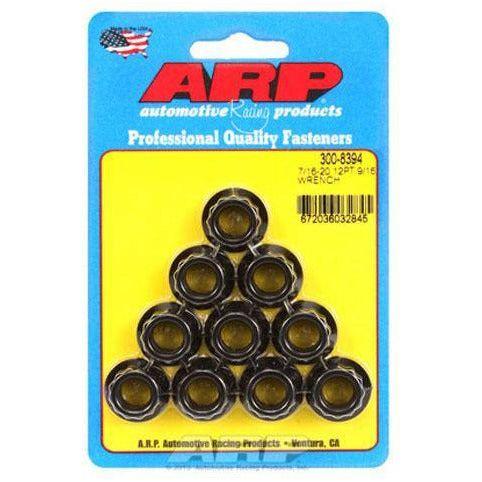ARP 7/16inch-20 9/16inch Socket 12pt Nut Kit 10/Kits - SMINKpower Performance Parts ARP300-8394 ARP