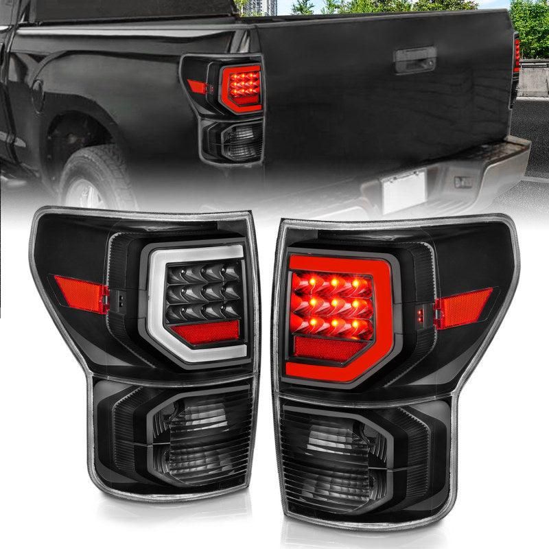 Anzo 07-11 Toyota Tundra Full LED Tailights Black Housing Clear Lens G2 (w/C Light Bars) - SMINKpower Performance Parts ANZ311386 ANZO