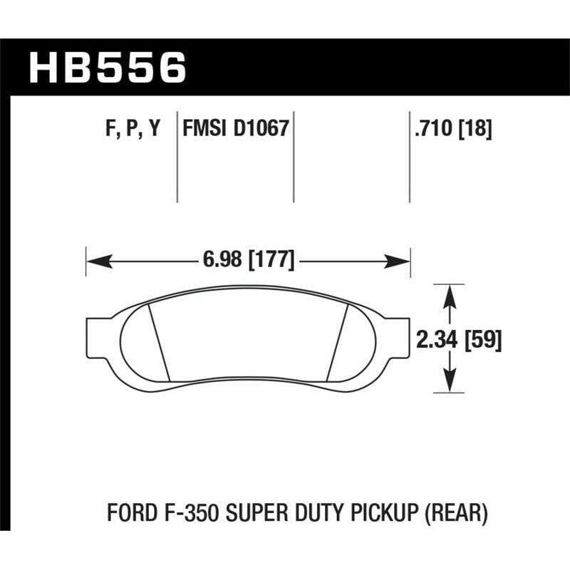 Hawk LTS Street Brake Pads - SMINKpower Performance Parts HAWKHB556Y.710 Hawk Performance