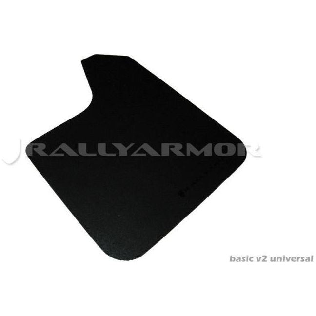 Rally Armor Universal fitment (no hardware) Basic Black Mud Flap w/ Black Logo - SMINKpower Performance Parts RALMF12-BAS-BLK Rally Armor